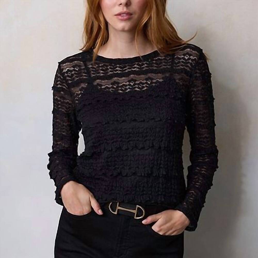 NEW BLAKELY the landry top in black
